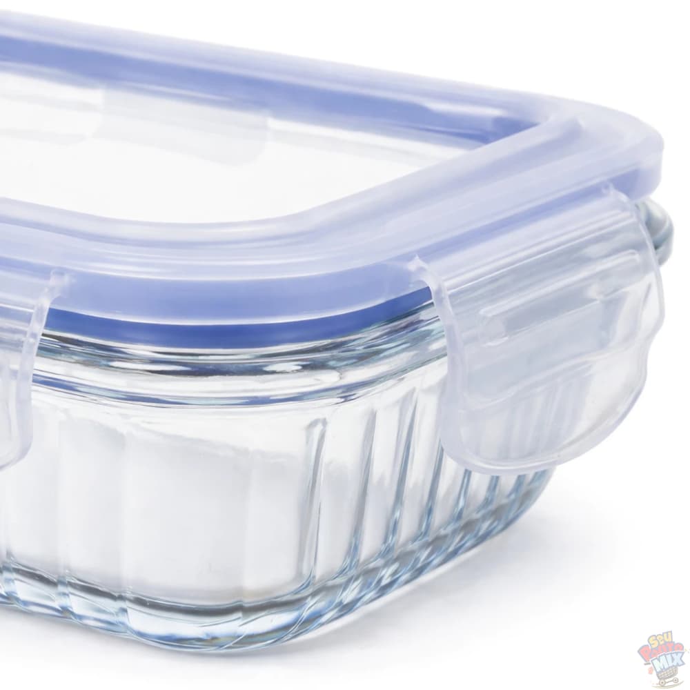 Potes Herméticos Vidro Borossilicato 370ml 640ml 1040ml 1500ml - Tampa Trava e Silicone