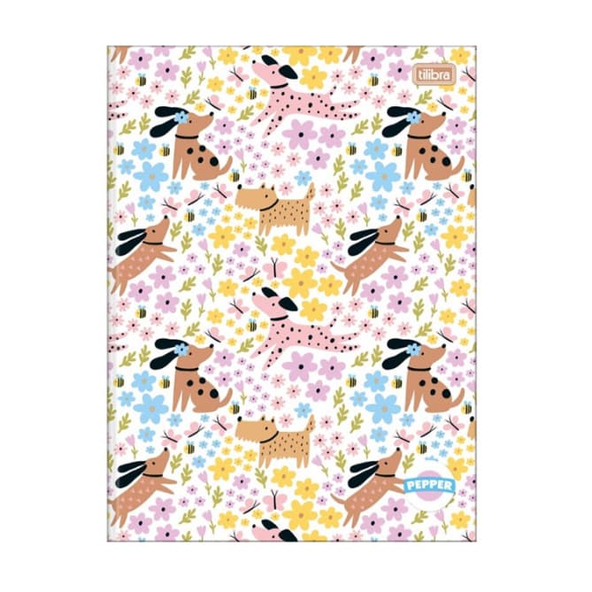 Caderno Cachorrinho Brochura Tilibra Pepper – 80 Folhas
