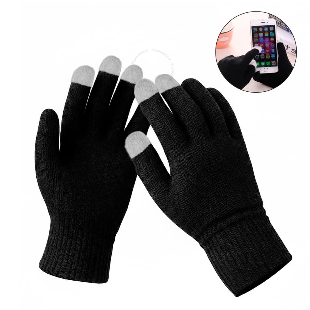 Luva Touch Screen Inverno Quentinha Mexe Celular Tablet Frio Confortável Térmica Resistente