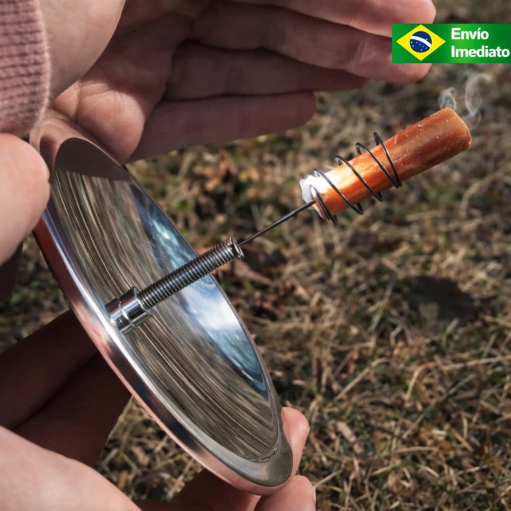 Isqueiro Solar de Emergência À Prova de Água e Vento Para Acampamento e Sobrevivência