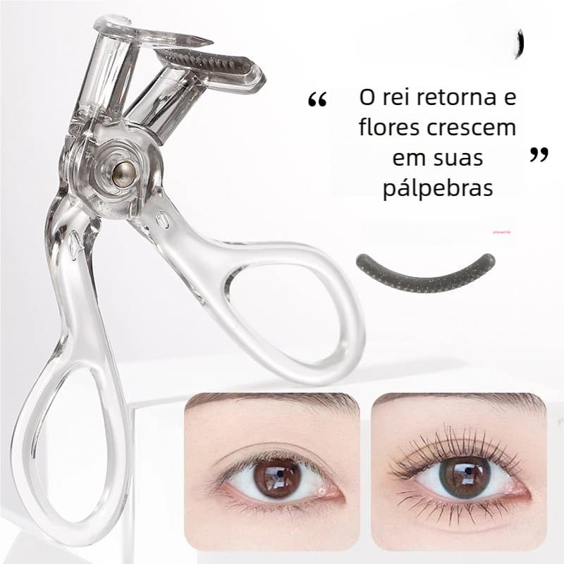 Curvador Transparente de Cílios - Ferramenta de Maquiagem para Extensão Conveniente