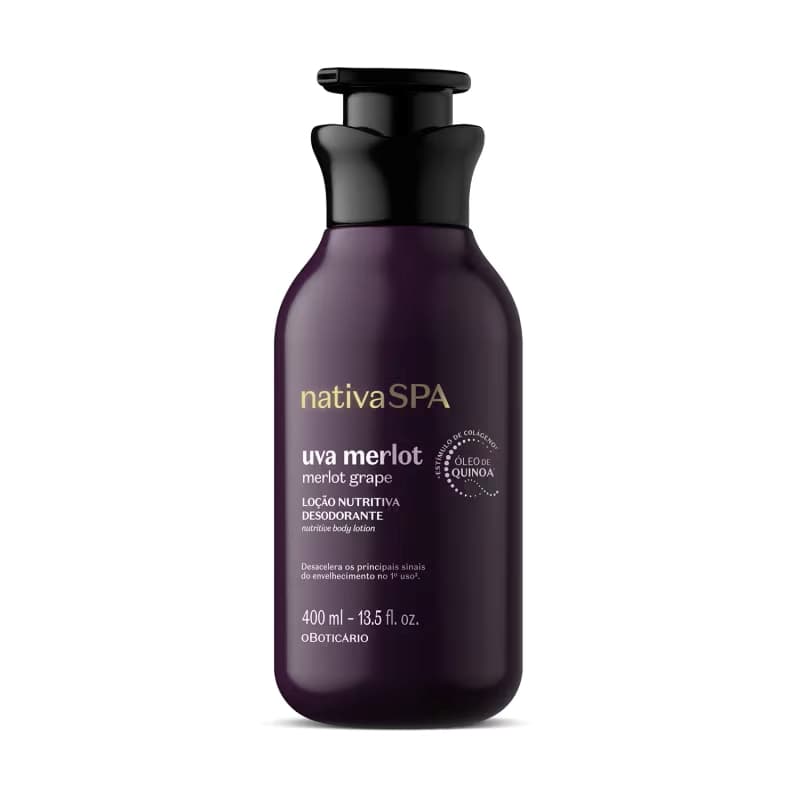 Loção Hidratante Nativa Spa Uva Merlot Lançamento