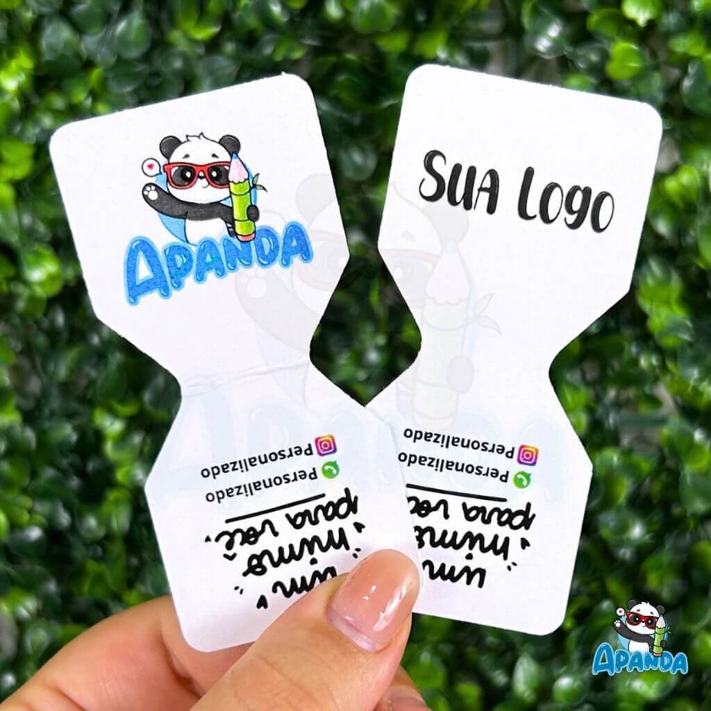 Tag para Xuxinha, Elástico de Cabelo Personalizada com Sua Logo ou Arte