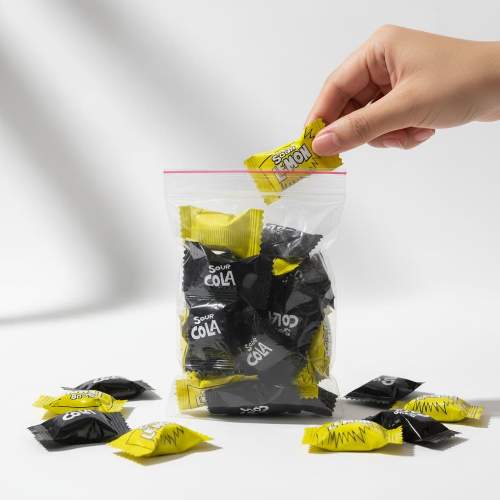 Bala Coreana Azedinha Japonesa Super Lemon Limão Cola Morango - Japão Oriental