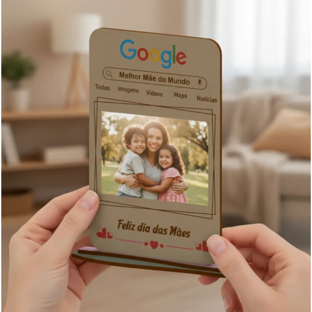 500 Lembrancinha Dia Das Mães Google Para Colar Foto Pintar em MDF 3mm em 1º linha ideal para escolas