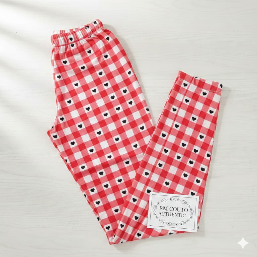 01 Calça Pijama Feminina Xadrez  Poliéster