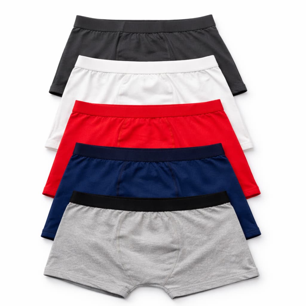 KIT C/5 CUECAS BOXER MASCULINO COTTON