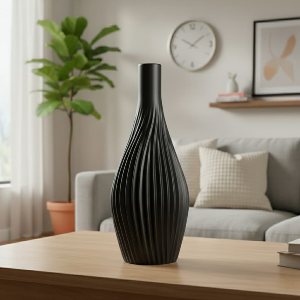 Vaso Decorativo Clássico Moderno para Flores Artificiais - Decoração Para Sala Quarto Escritório