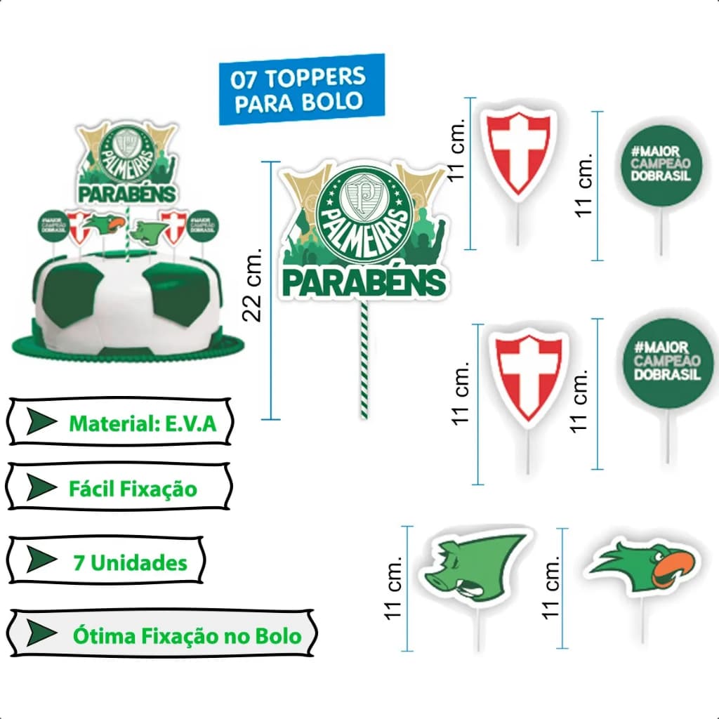 Kit Festa Fácil Palmeiras Decoração