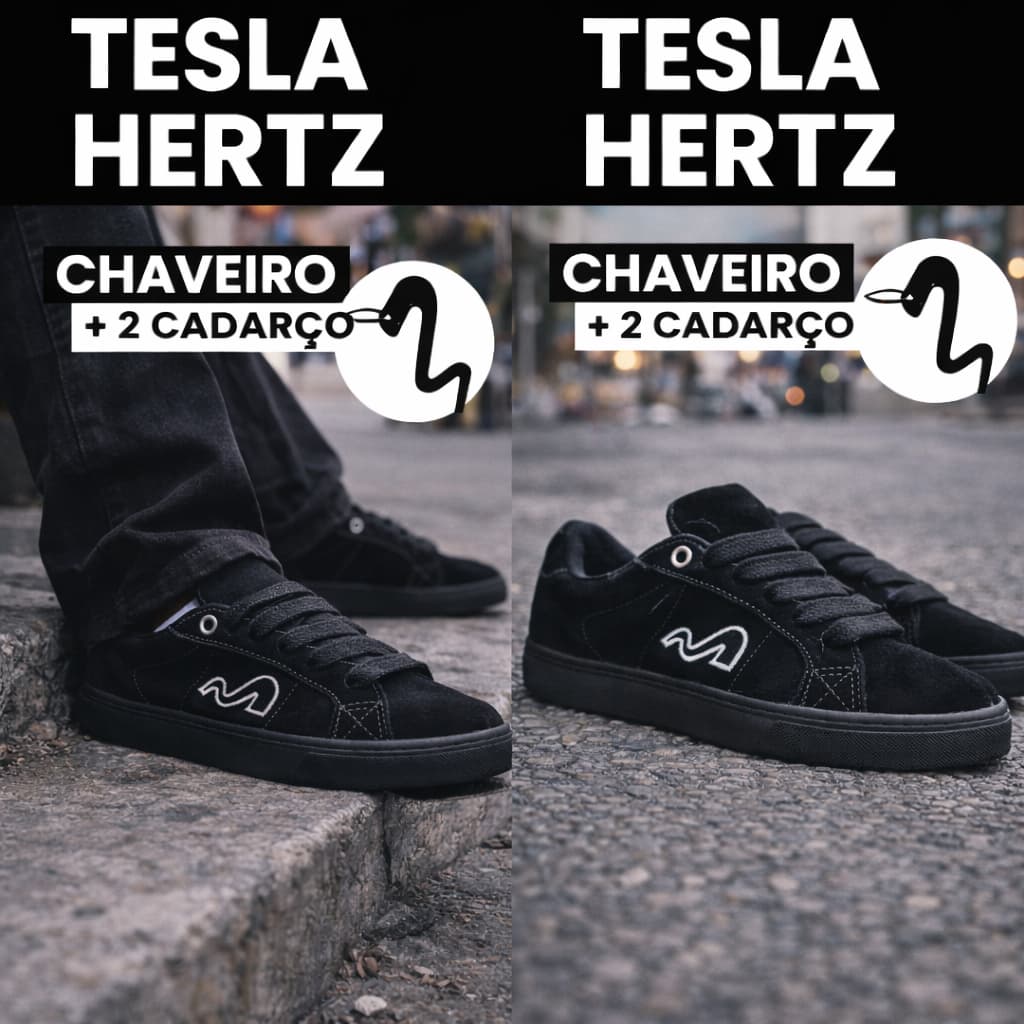 Tênis Moderno Tesla Hertz Skate Unisex Masculino Feminino Confortável Premium