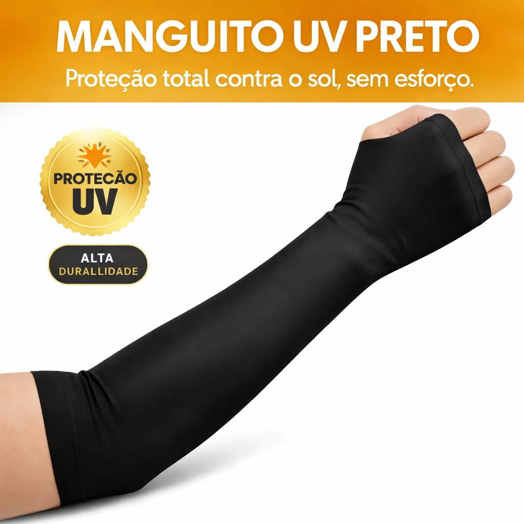 Manguito Dedo Proteção Uv Esporte Motoqueiro Ciclismo
