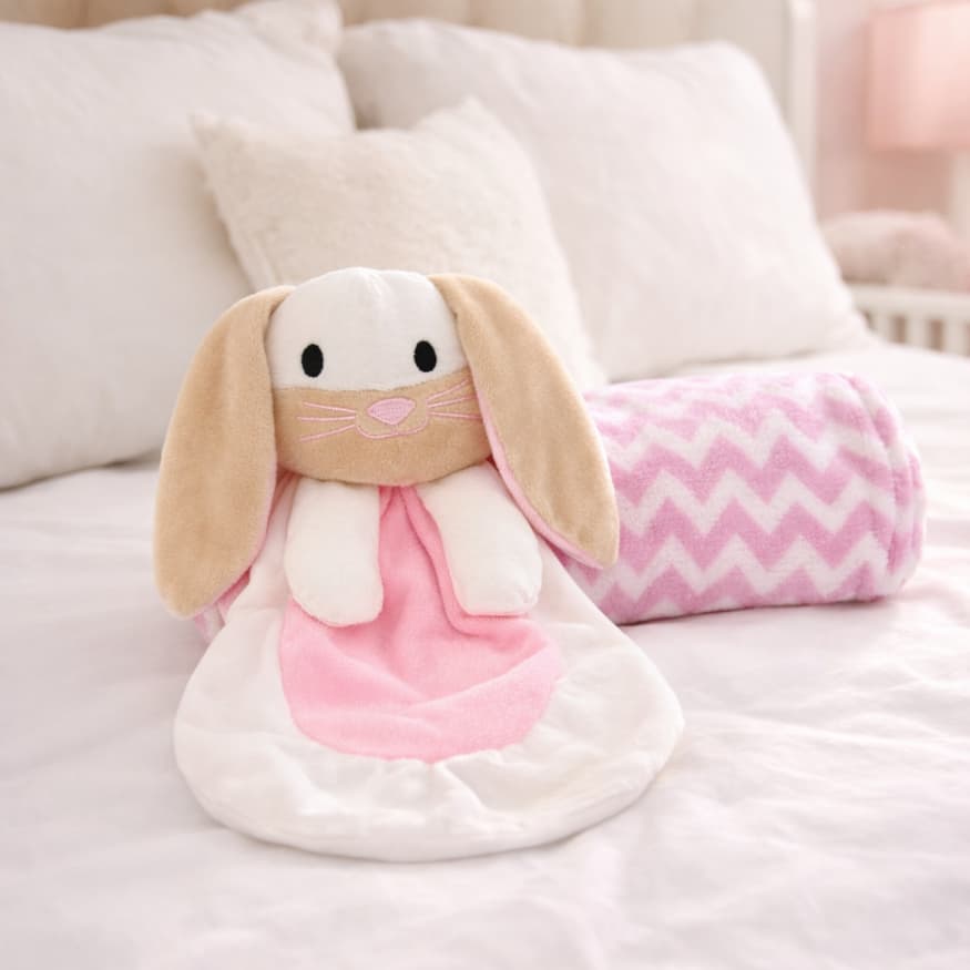 Manta com Naninha Infantil Microfibra Bebê Corttex Menina e Meninos Pelucia Confortável e Macia