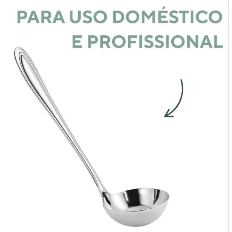 Concha Para Molho De Aço Inox Gourmet  25 Ml