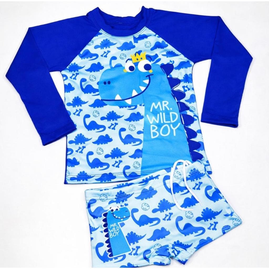 Kit Sunga Infantil + Blusa com Proteção Solar UV50 Infantil Manga Longa Moda Praia Meninos Sunga Meninos