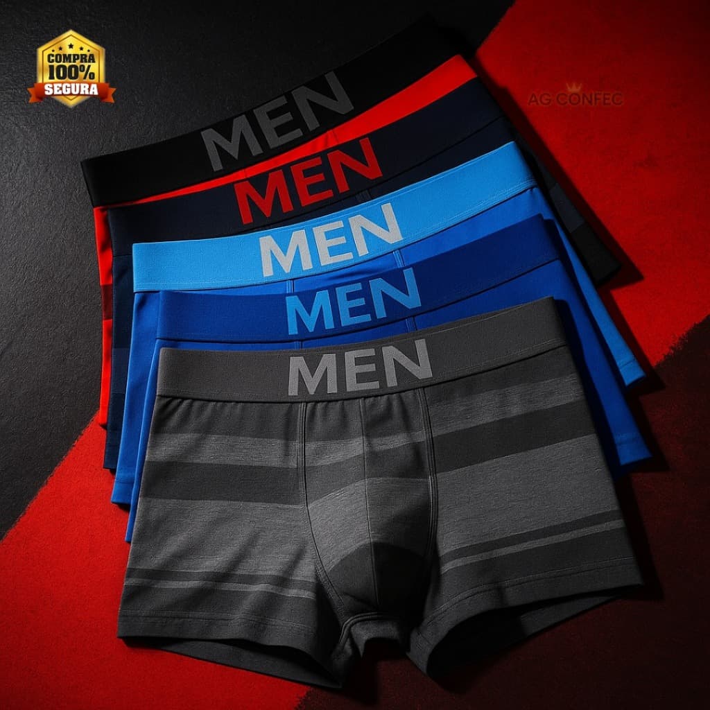 Cueca Box Masculina Adulto Microfibra Alta Qualidade