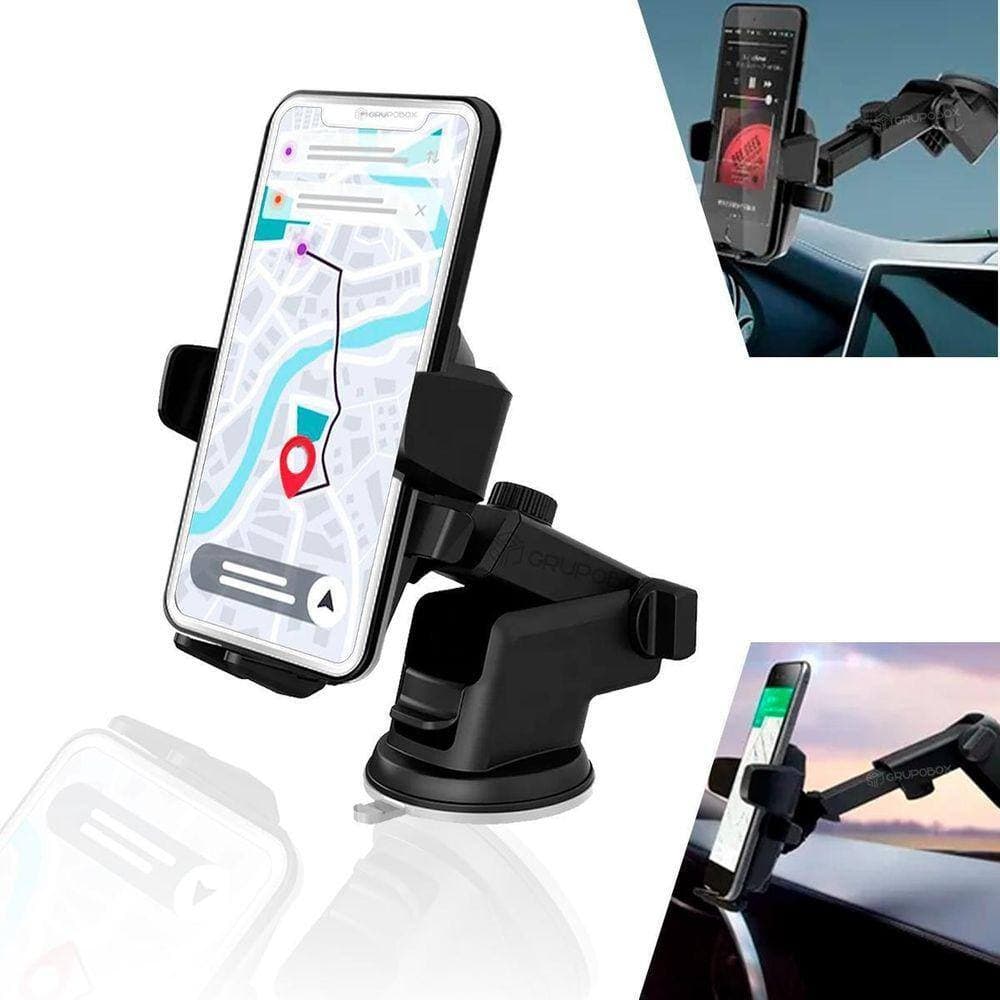 Suporte Celular Veicular Carro Universal Trava Automática Ajustável