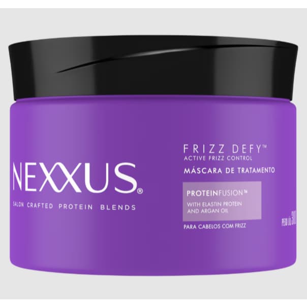 Máscara Nexxus Frizz Defy 300g Tratamento Anti Frizz ProteinFusion Profissional