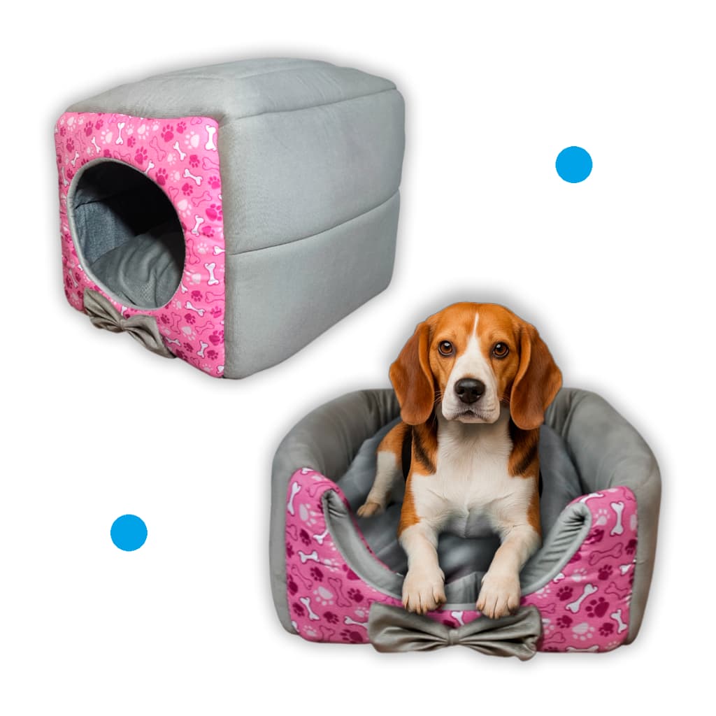 Cama Casinha Toca Iglu 3 Em 1 Cachorro Cão E Gato Tam P, M e G