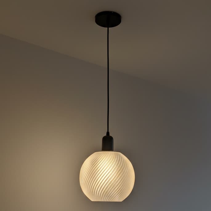 LUSTRE PENDENTE ÓRBITA - Luminária de teto em estilo moderno e materiais leves sala quarto cozinha