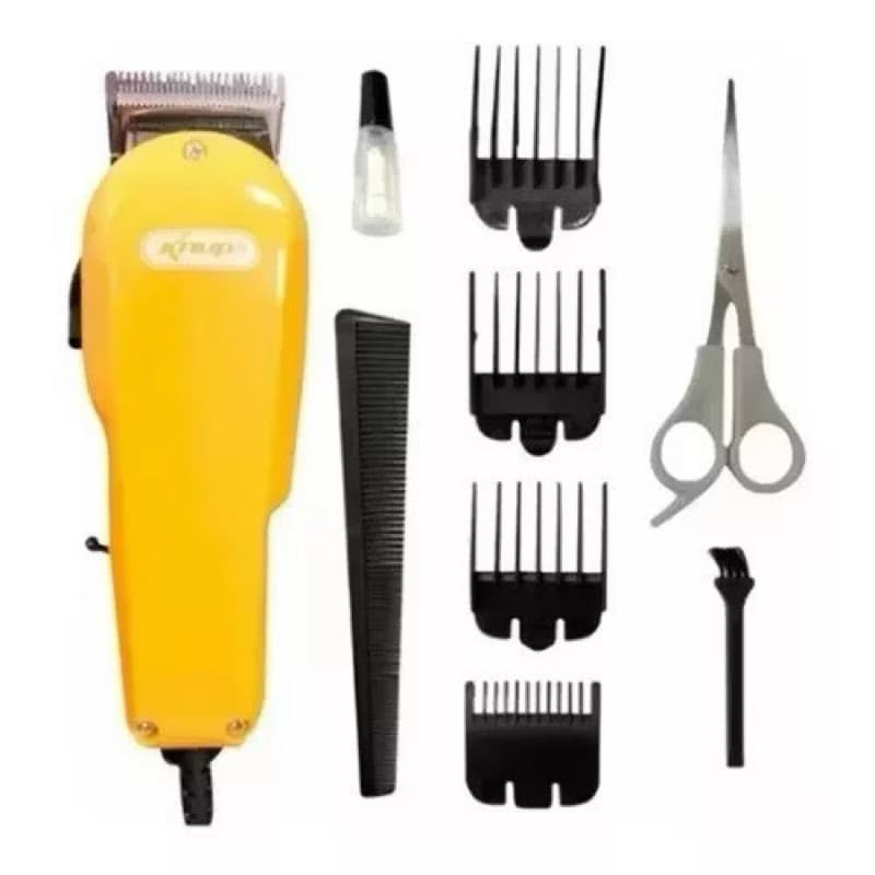 Máquina de Cortar Cabelo Barba Profissional Alta Precisão Knup 110V ou 220V