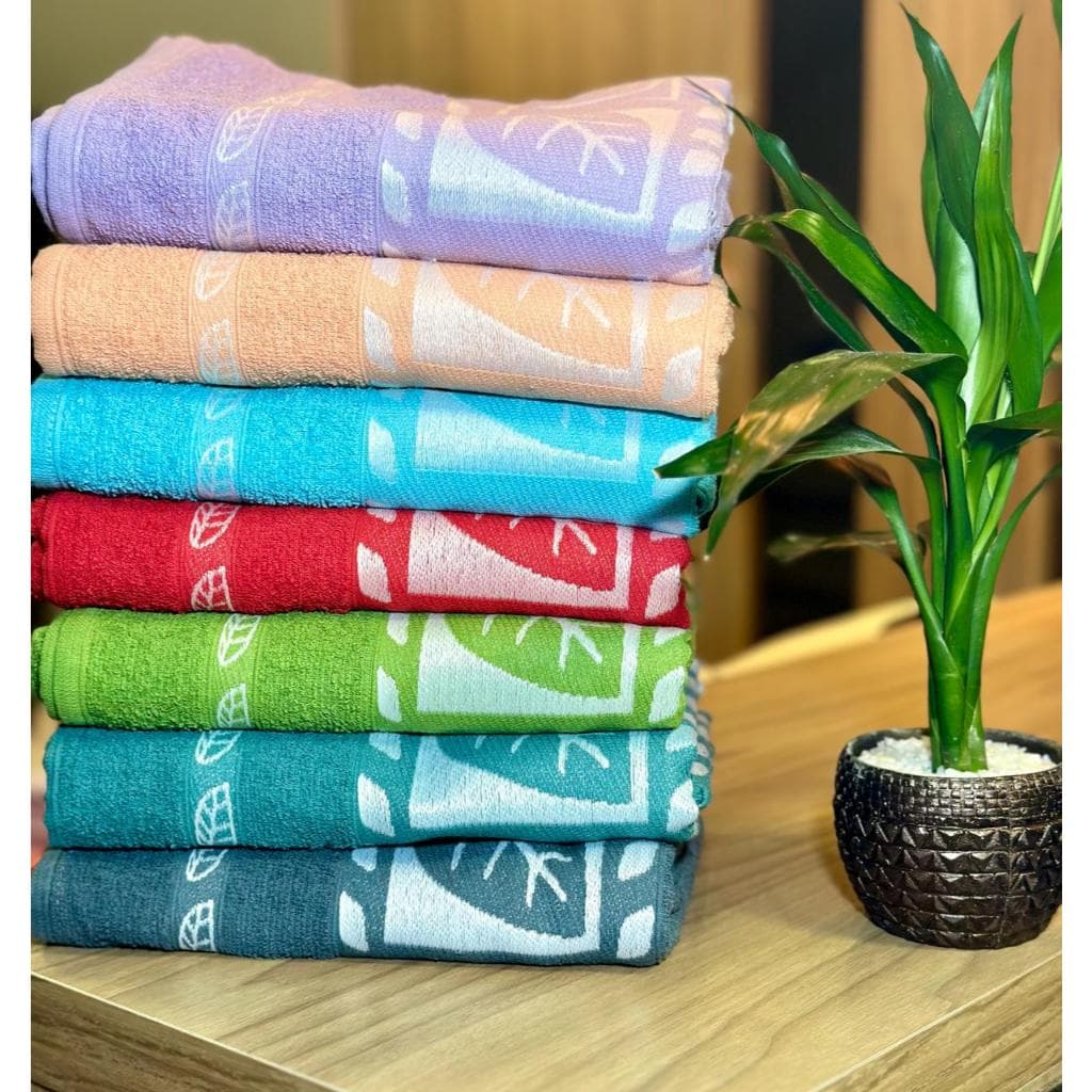 Jogo com 2 Toalhas de Banho Grande 100% Algodão Toalha Macia Super Absorção