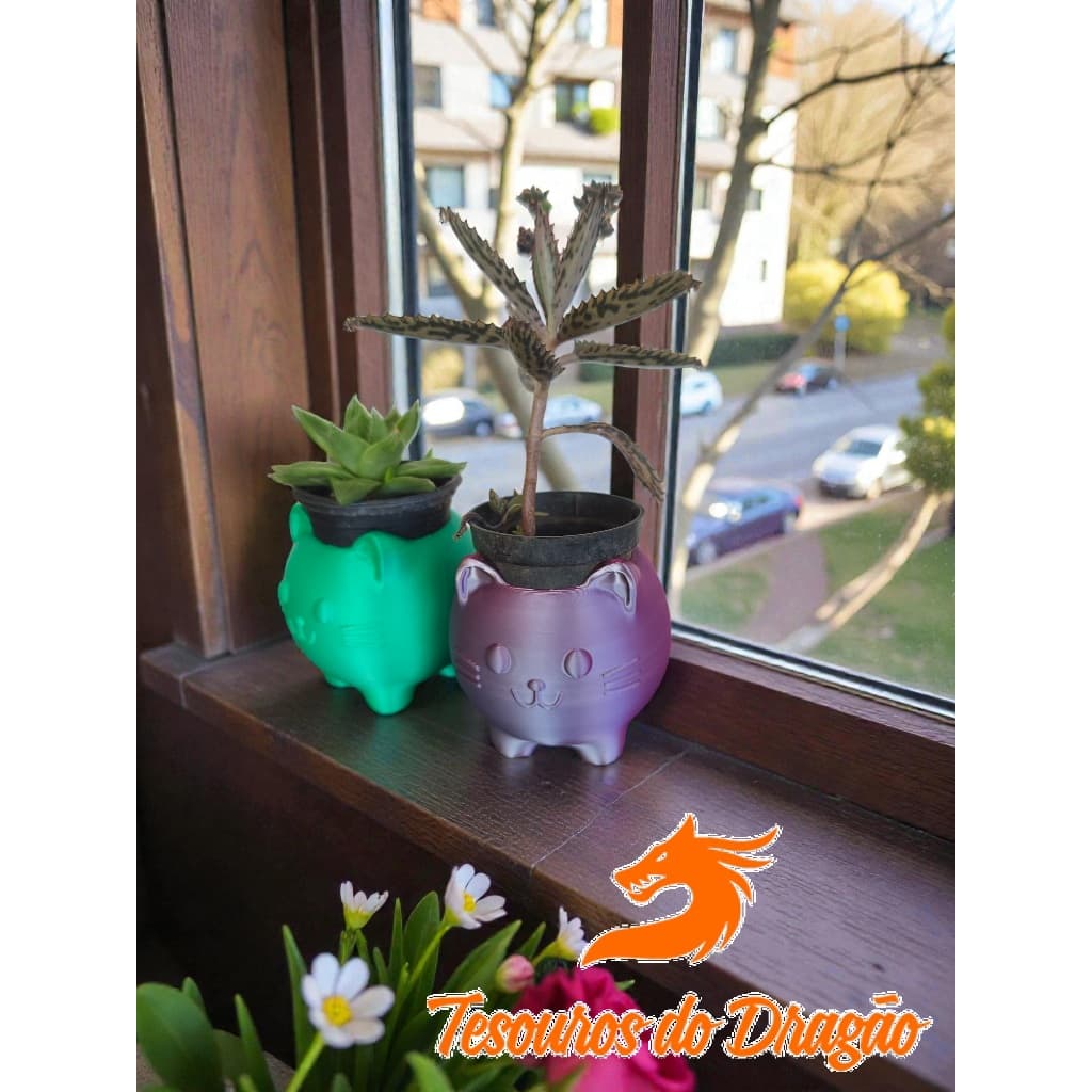 Vaso de Gatinho para Plantas | Vaso de Gato para Plantas | Personalizável | Decoração | Casa