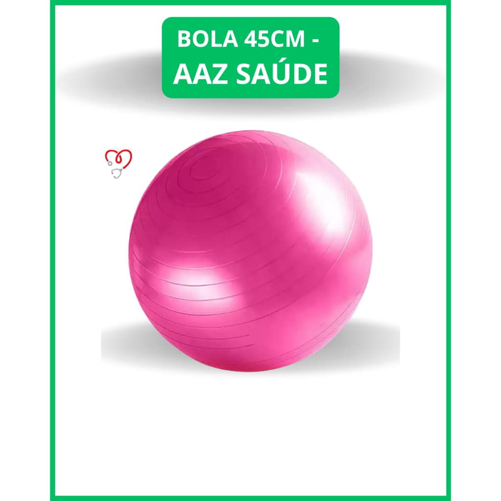 Bola Suíça para Pilates e Yoga 45cm - AAZ Saúde ( SEM CAIXA, SEM BOMBA E COR DISPONIVEL EM ESTOQUE)