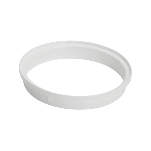 Porta Grelha Redondo Para Ralos 10x10  e Cano De 100mm (10cm) Anel de 4" Uniprime De Pvc Branco