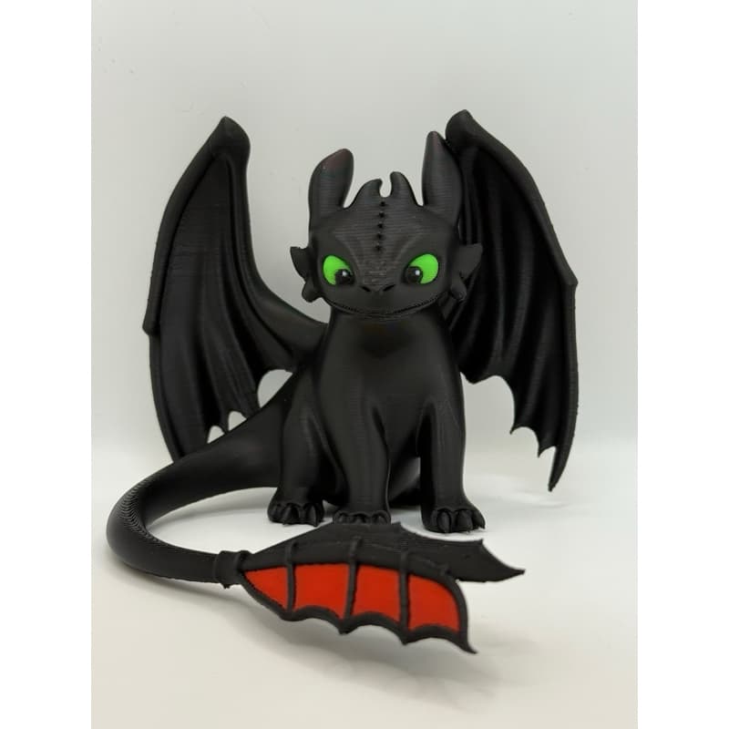 Dragão Baby Preto 10cm Super Fofo – Miniatura Decorativa Colecionável COD-011