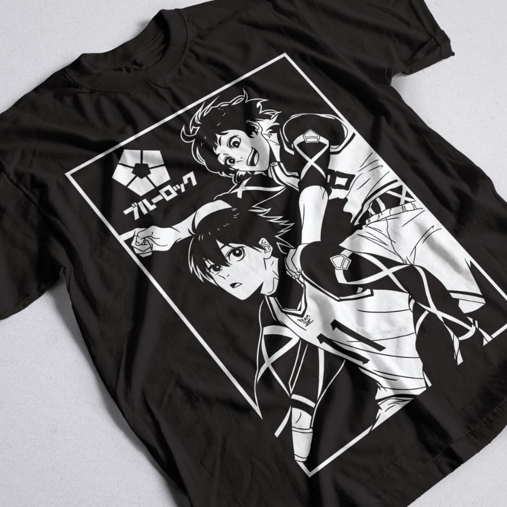 Camisa Blue Lock Bachira Isagi Unissex 100% Algodão Anime