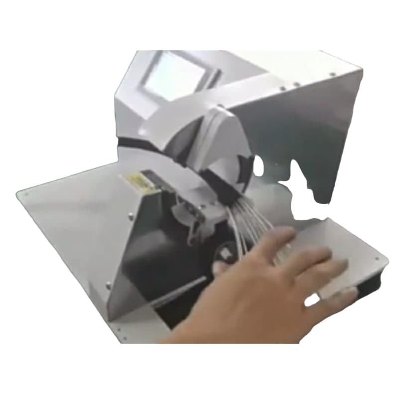 Máquina Enfitadeira passa fita automáticamente em cabos e chicotes elétricos