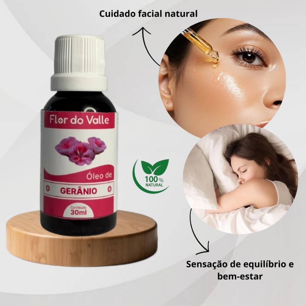 Óleo de Gerânio - Flor do Valle 30ml
