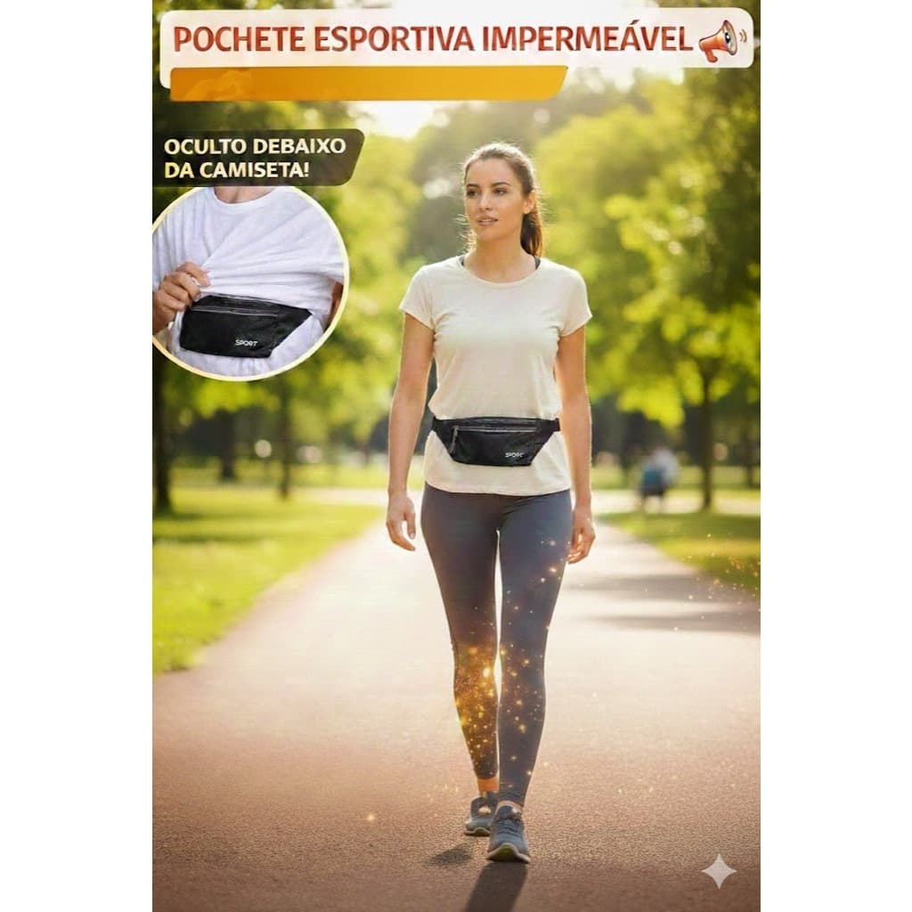Bolssa Pochete impermeável corrida Esportiva  fitines slin