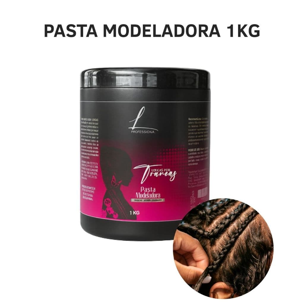 PASTA MODELADORA 1KG LOUCAS POR TRANÇAS PROFISSIONAL - FINALIZAÇÕES - TRANCISTAS