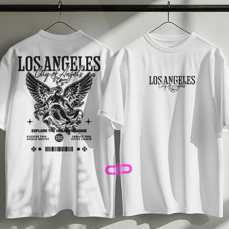 Camiseta Masculina Feminina 100% Algodão  Estilo Urbano City Of Los Angeles Lançamento