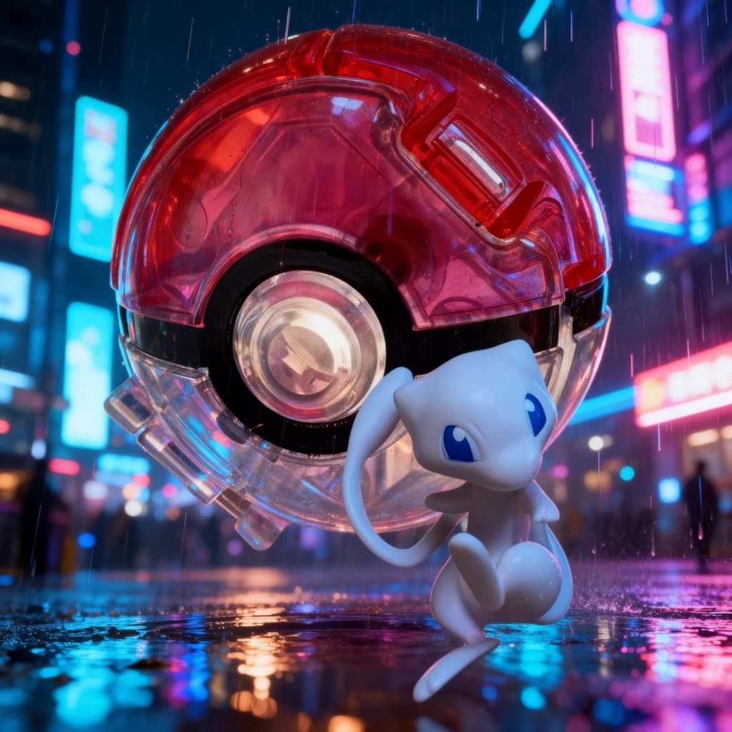 Pokébola Luxo Com Personagem Miniatura Detalhes Realistas Estoque Nacional