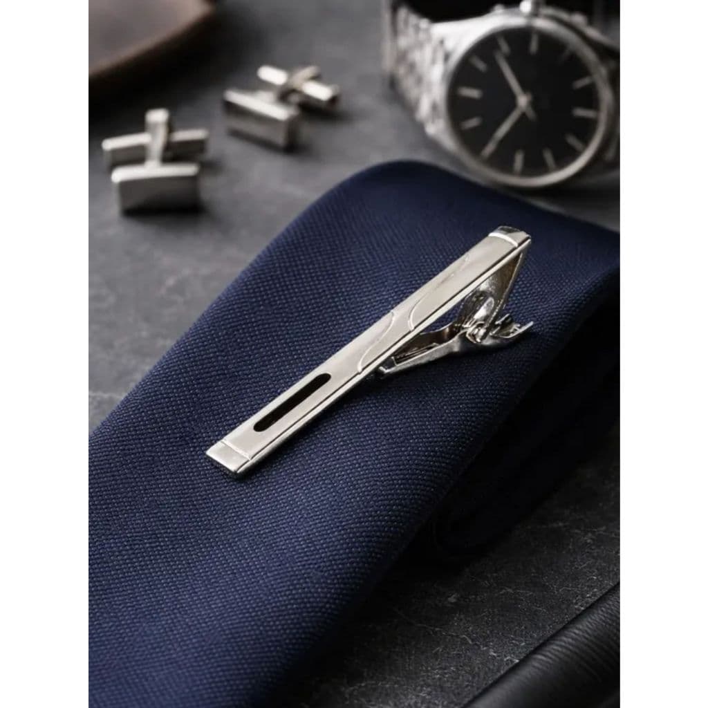Prendedor De Gravata Em Metal, Slim E Tradicional. Ref:471