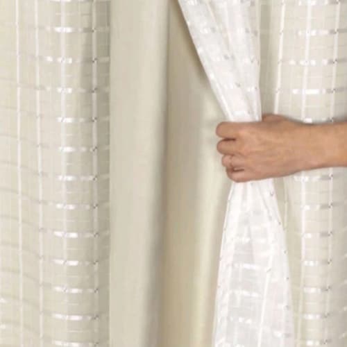 Cortina Blackout PVC Com Tecido voil Liso Sala e Janela 3,00  De Largura × 2,60 ALTURA PROMOÇÃO