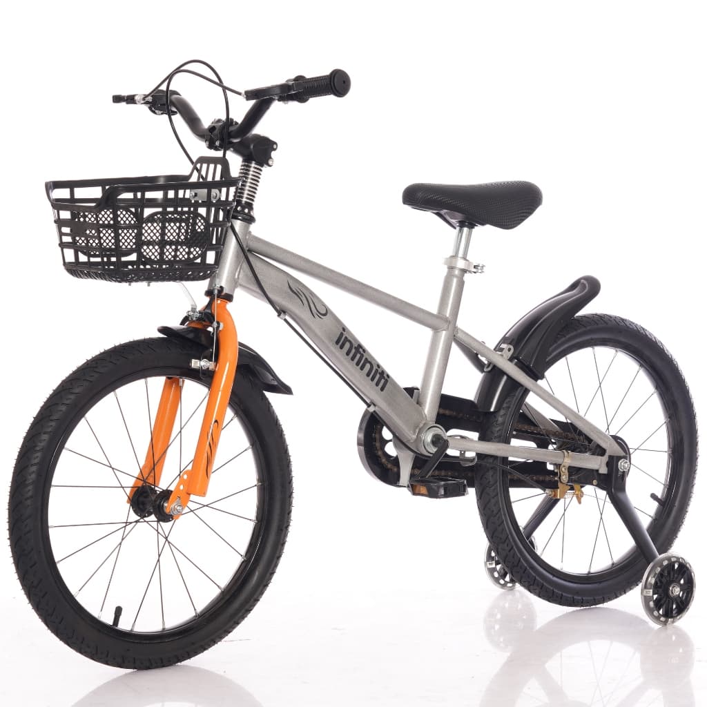 Bicicleta Infantil Aro 14 Cinza Infiniti Kids