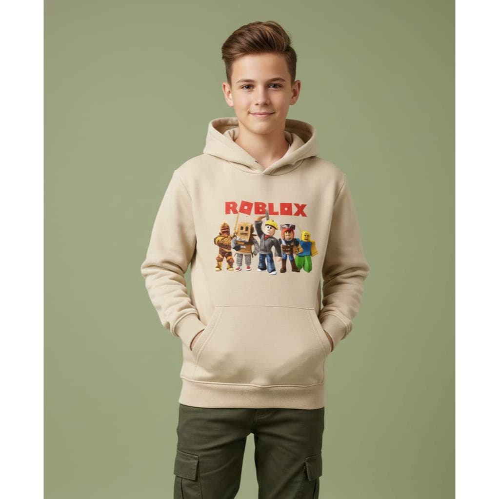 Blusa Moletom Infantil Roblox com Bolso Canguru – Conforto e Estilo para Pequenos Gamers