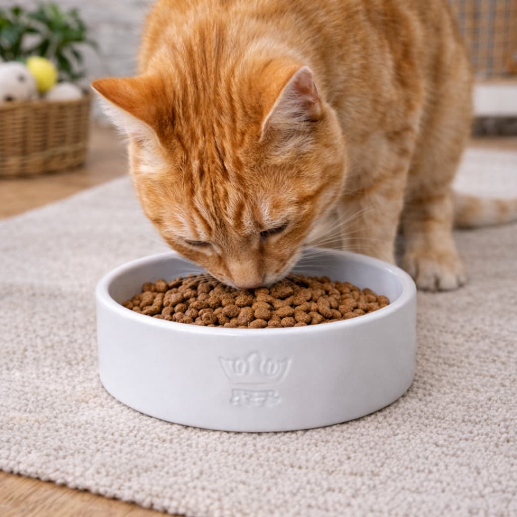 Comedouro Cerâmica Pote Premium G Cães E Gatos Resistente Fácil Acesso Dia Dia Promoção