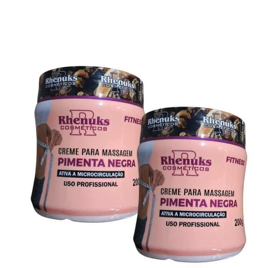Redutor Pimenta Negra Top Termogênico 200 Gr Rhenuks 02 Un