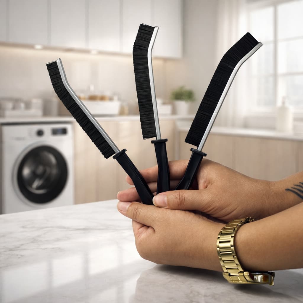 Escova de Limpeza Multifuncional e Multiuso para Cantos e Fendas