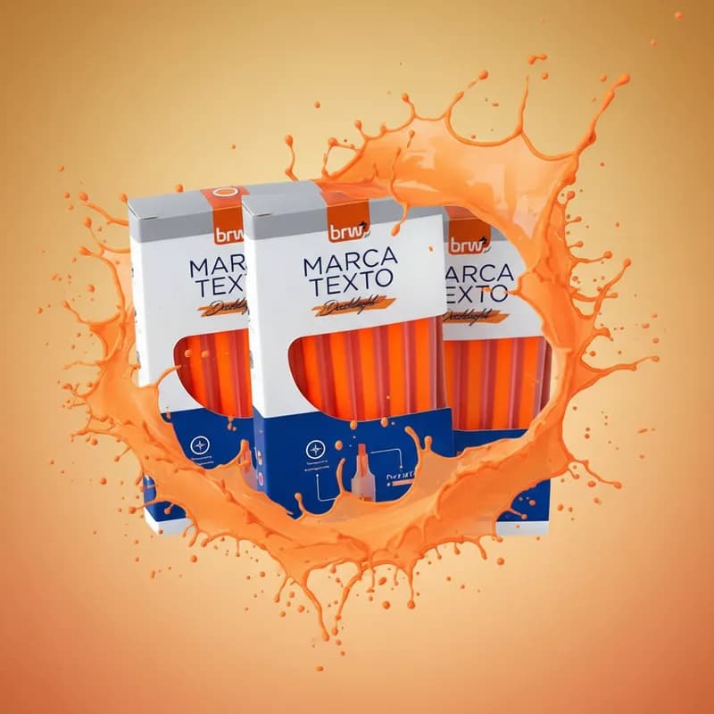 Marca Texto KiT 3 Caixas Com 12 Unidades Escolar Boa Qualidade
