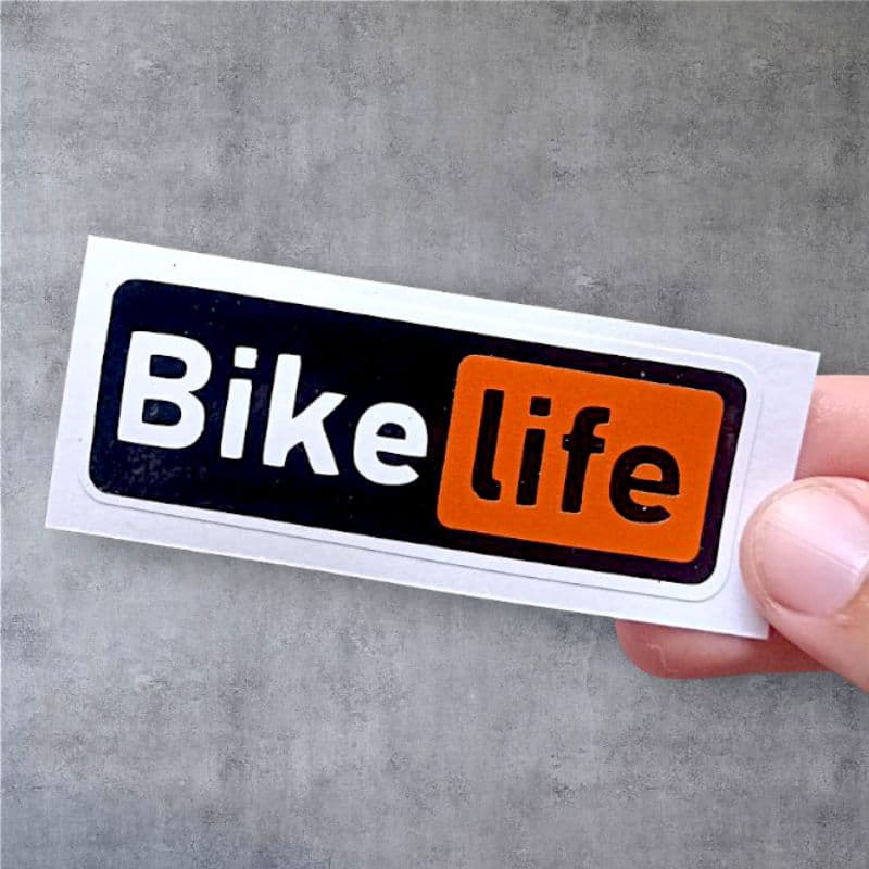 Adesivo { BIKE LIFE } UNIDADE recorte eletrônico