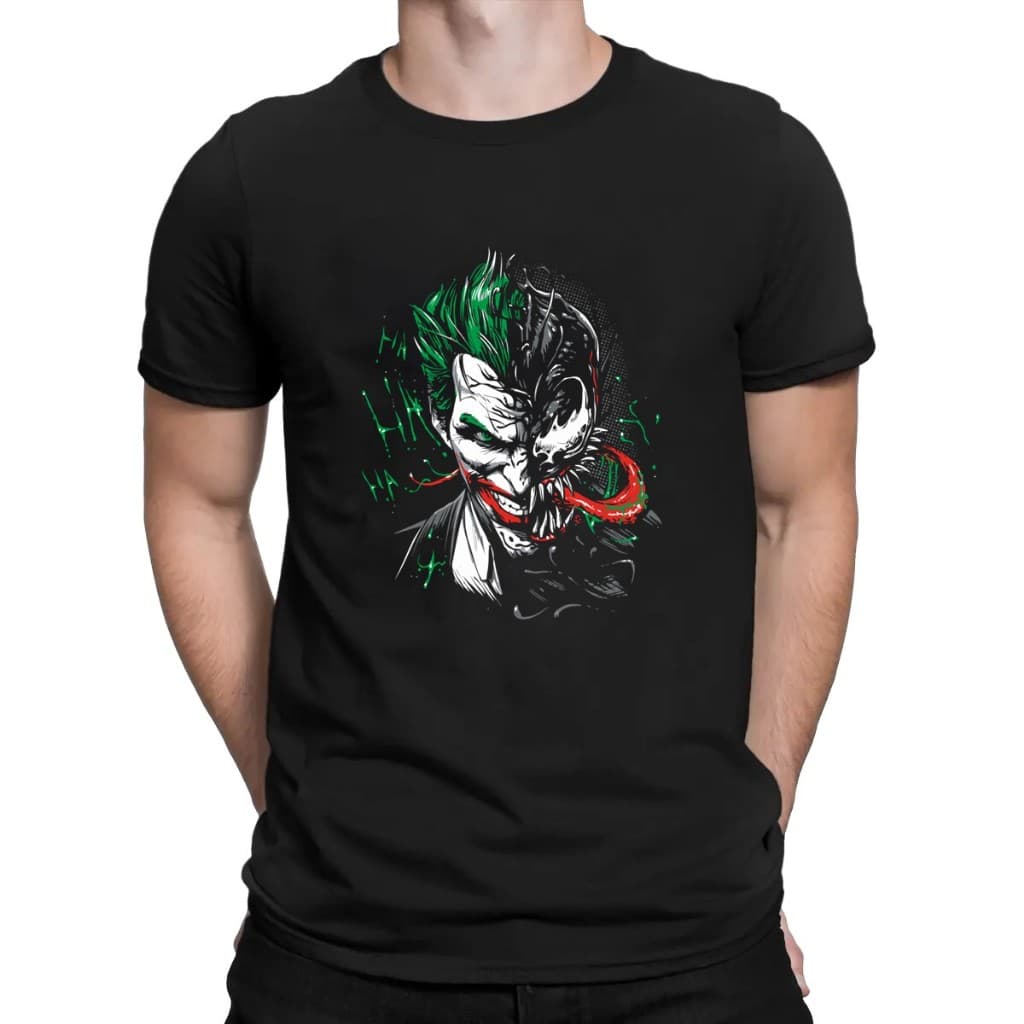 Camiseta Venom Coringa Joker Marvel DC 100% Algodão Unissex Streetwear Estampada