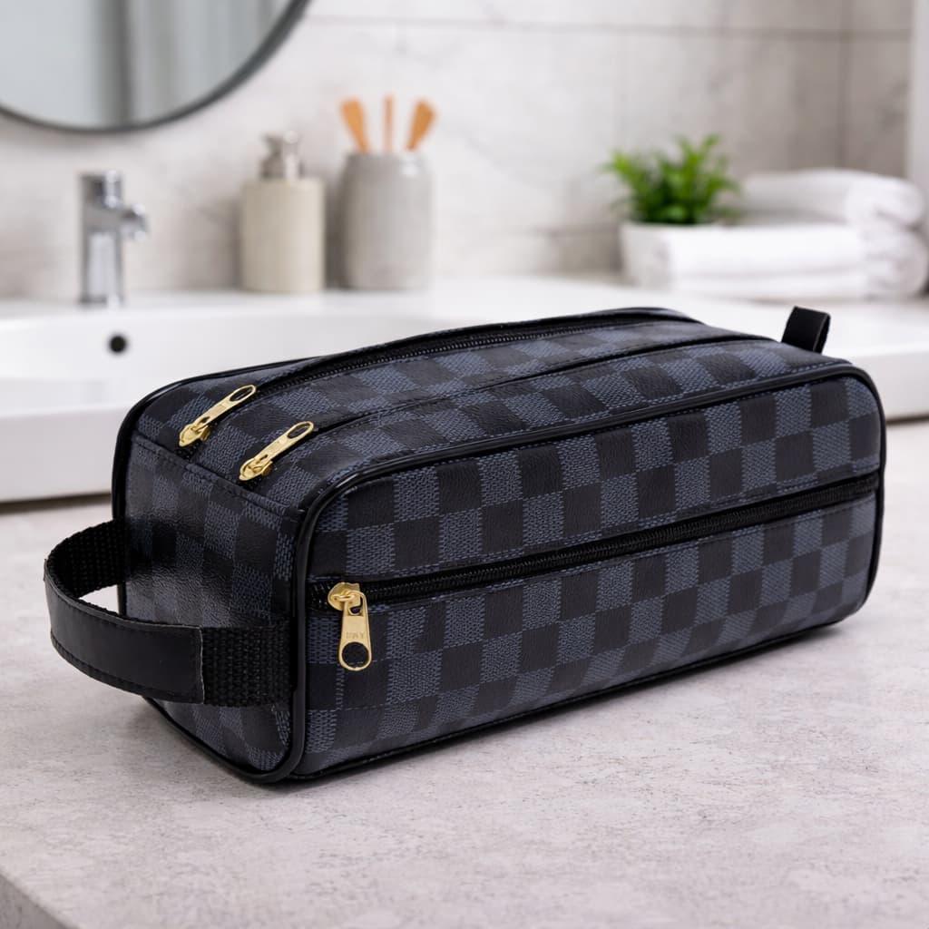 Necessaire Unissex Grande Multifuncional Bolsa de mão Organizadora para Viagens