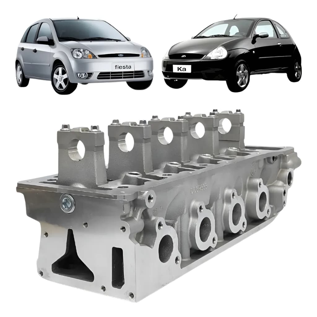 Cabeçote Ford Fiesta Ka Zetec Rocam 1.0 8v Gasolina e Flex 1997 a 2014