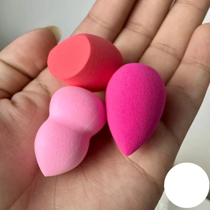 Mini Esponja Esponjinha Para Maquiagem Gota Blender Rosto Base Corretivo Contorno