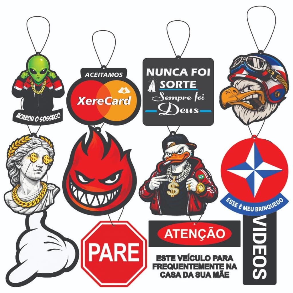 6 ou 12 Cheirinho de Carro e Ambiente Aromatizante Automotivo Odorizador ( Tipo o Pinheiro )
